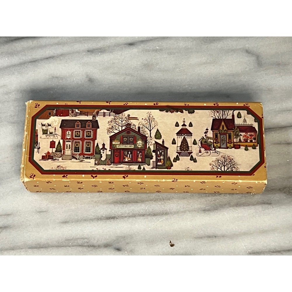 Avon Country Christmas Decal Soaps 1982 Vintage Holiday Fragrance Set